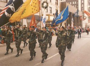 Photo of Military and start of Festival of Trees Holiday Parade